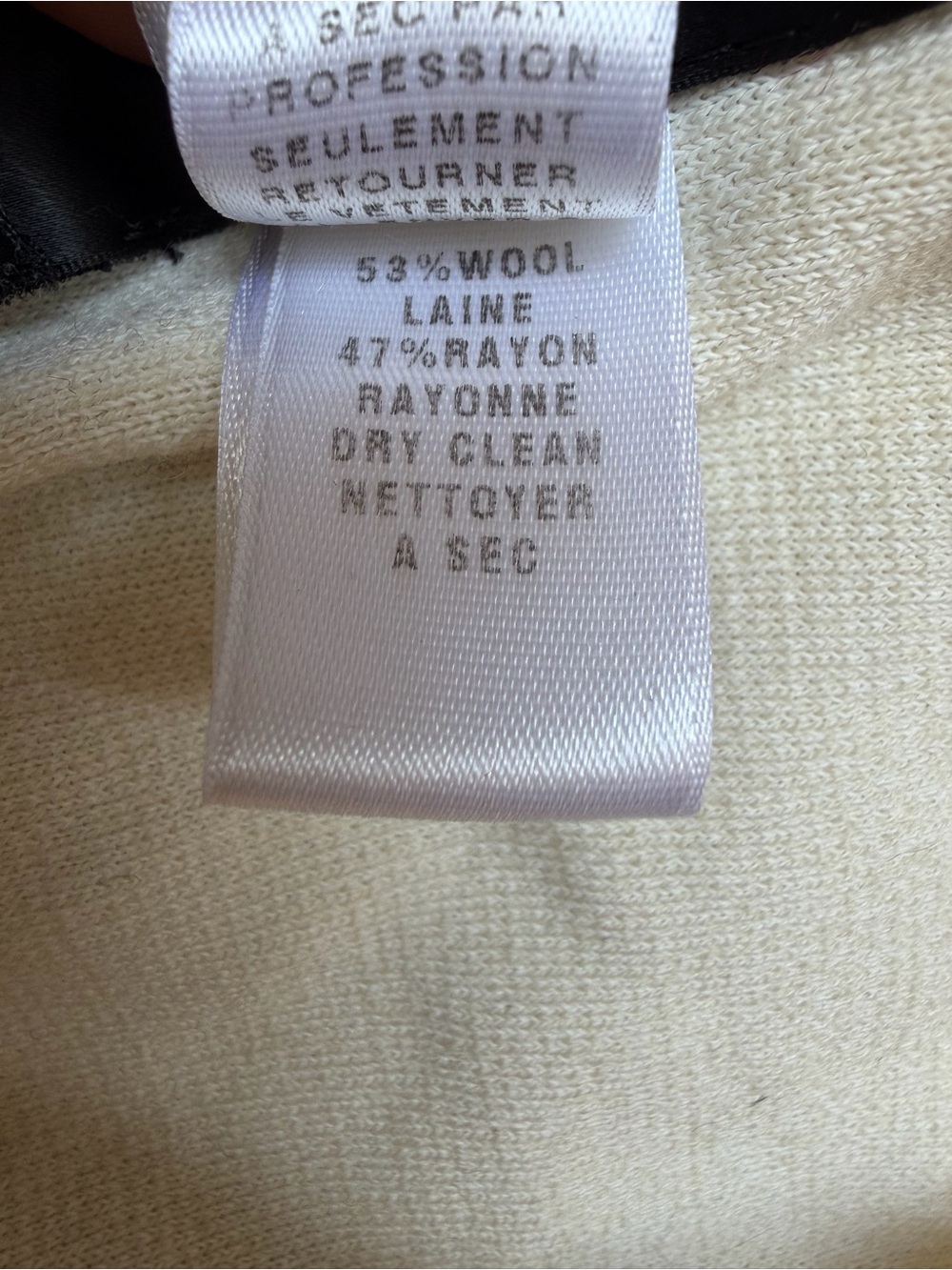 St. John Ivory and Gray Colorblock Midi Dress - Picture 4 of 4